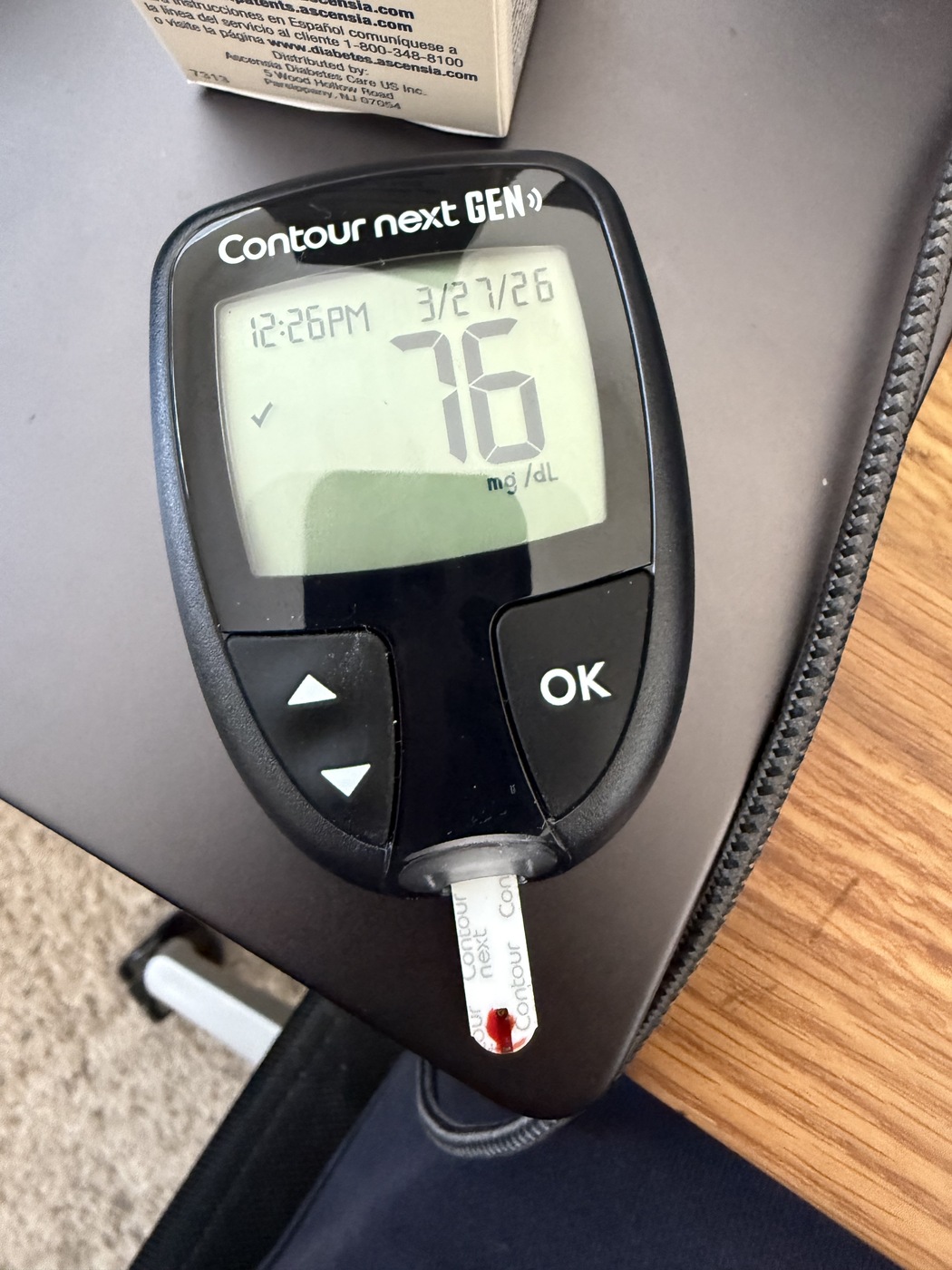 Finger-prick glucose reader used to check CGM readings